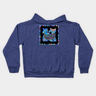 Kuna Indian Shaman Serpent with Bird Kids Hoodie